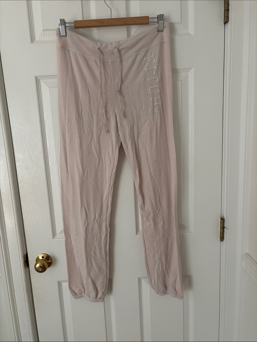 Abercrombie & Fitch Pale Pink Track Joggers